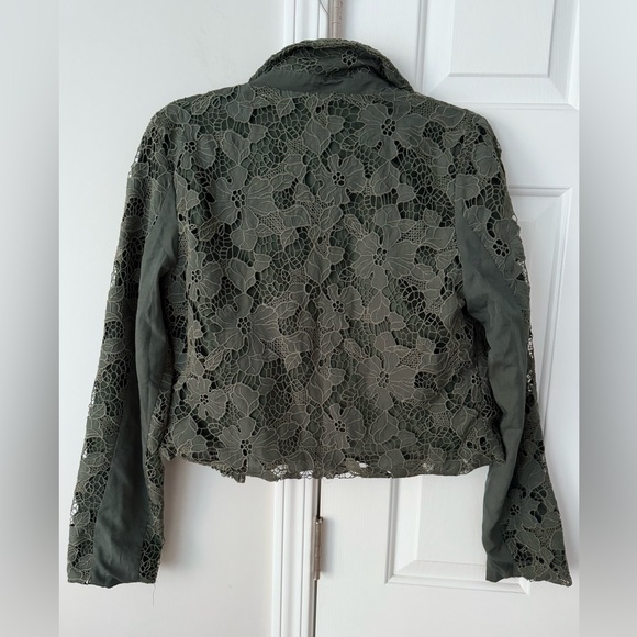 Anthropologie Dolan Lace Moto Jacket, Size M - Picture 10 of 13